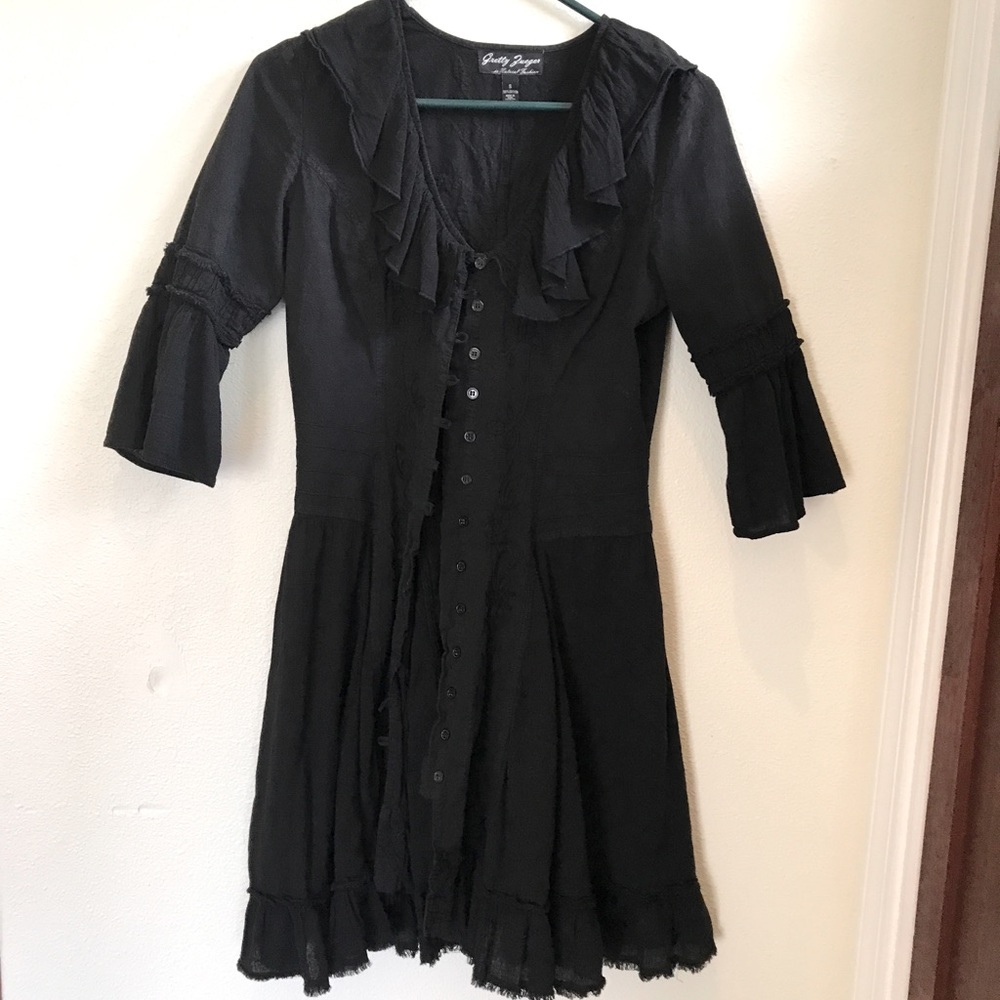 Black cotton dress